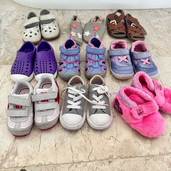 Toddler girls native puma converse Ugg bootie sneaker slipper shoes lot Sz 5